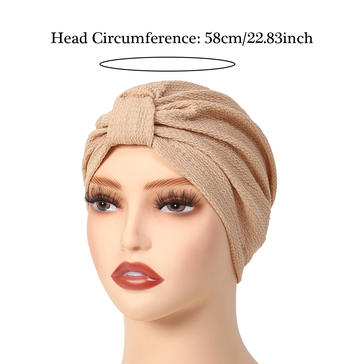 Turban indien à tête ronde pour femmes musulmanes, casquettes Hijab, bonnet, coiffure de mode, accessoires de vêtements islamiques, document solide