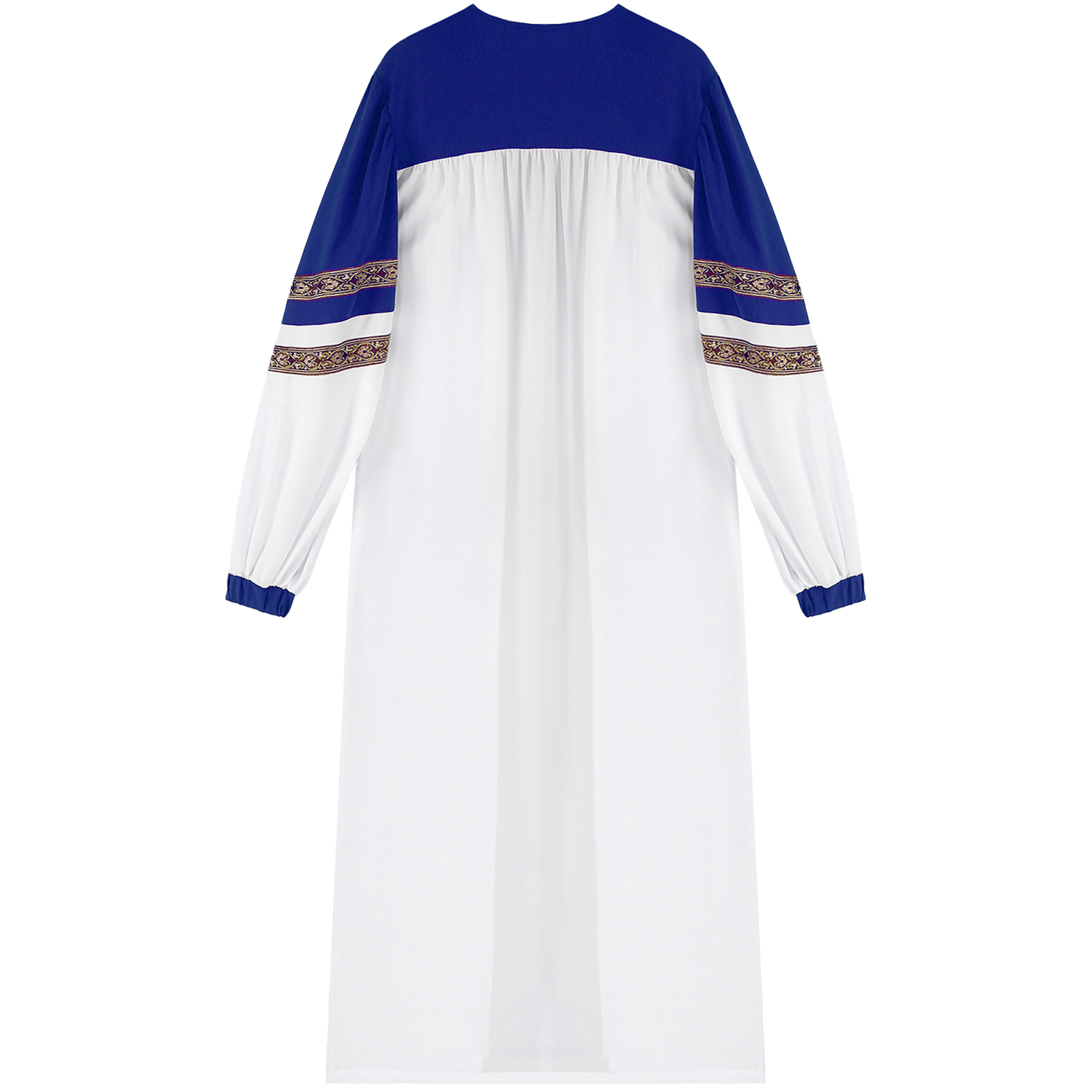 Robe de pasteur à manches longues pour hommes et femmes, robe de chorale d'église, costume de cosplay de clergé catholique d'Halloween, robe de prêtre chrétien à fermeture éclair