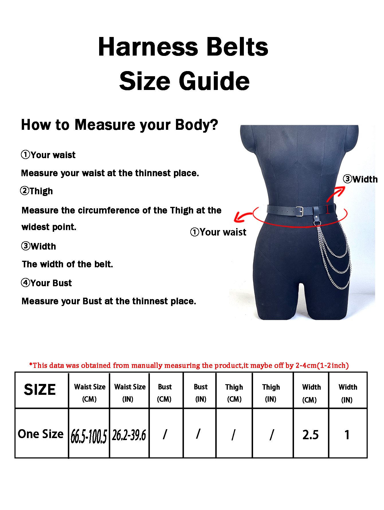 Ceinture de mode pour femme, style streetwear, corset, chaîne de corps, ceinture à franges, ceinture réglable, punk, ceinture décorative, accessoires de vêtements gothiques