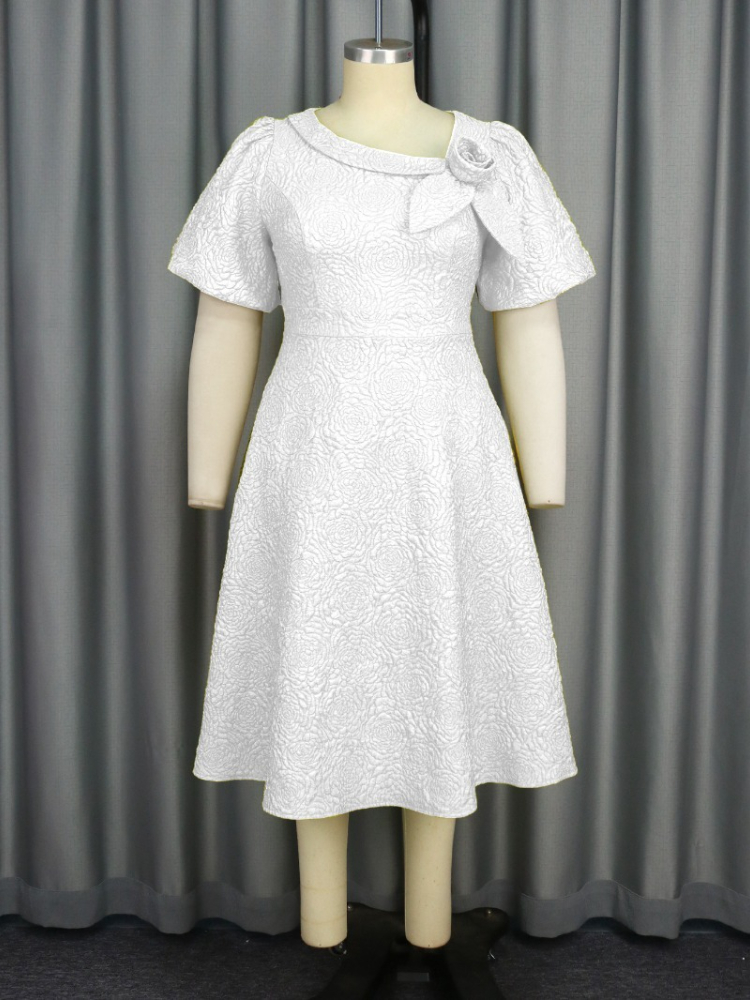 Robe jacquard grande taille, mode fête, banquet, ligne a, nouveau tempérament, printemps été 2026