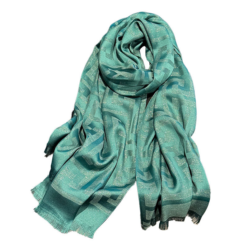 Nouveau Foulard Long en Soie Haute Qualité Polyvalent en Coton Tencel Protection du Cou pour Climatisation et Châle de Voyage Extérieur