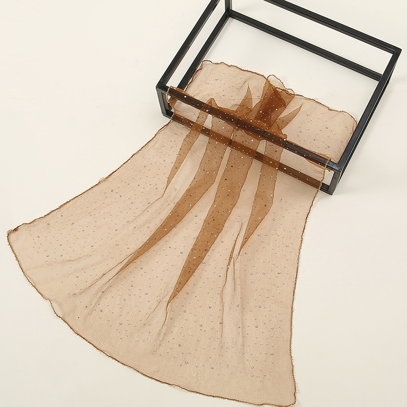 Foulard carré en fil de mode, broderie florale, bandeau en dentelle, Bandana respirant d'été pour femmes, Turban élégant, enveloppe de cheveux, 80x80cm
