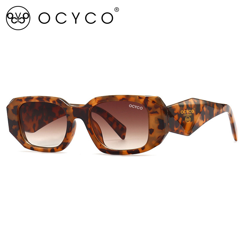 Ins-Lunettes de soleil carrées irrégulières vintage pour femmes et hommes, protection UV, nuances d'extérieur