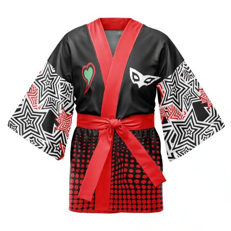 Kimono minimaliste adapté aux hommes et aux femmes, ensemble complet de kimono traditionnel avec ceinture et accessoires