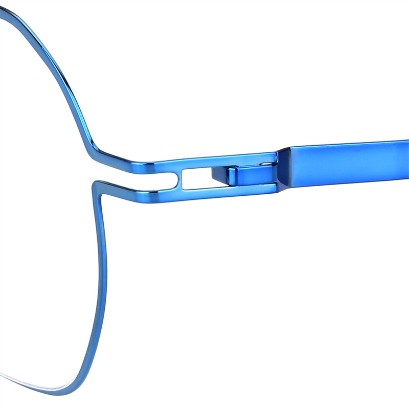 Lunettes de style pilote pour hommes, monture carrée ultra légère sans vis, marque allemande Angus, lunettes à double faisceau à jante fine