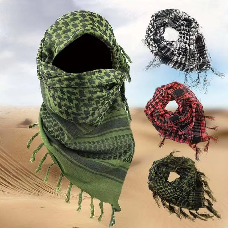 Nouveau Keffiyeh 2026 – Foulard tactique du désert, hijab, shemagh, écharpe arabe pour la tête et le cou, pour hommes et femmes