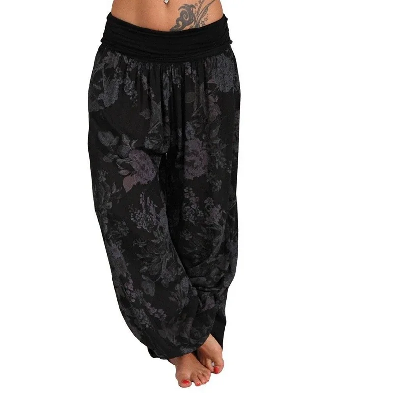 Pantalon large imprimé pour femme, pantalon confortable pour femme, mode décontractée, Harlan