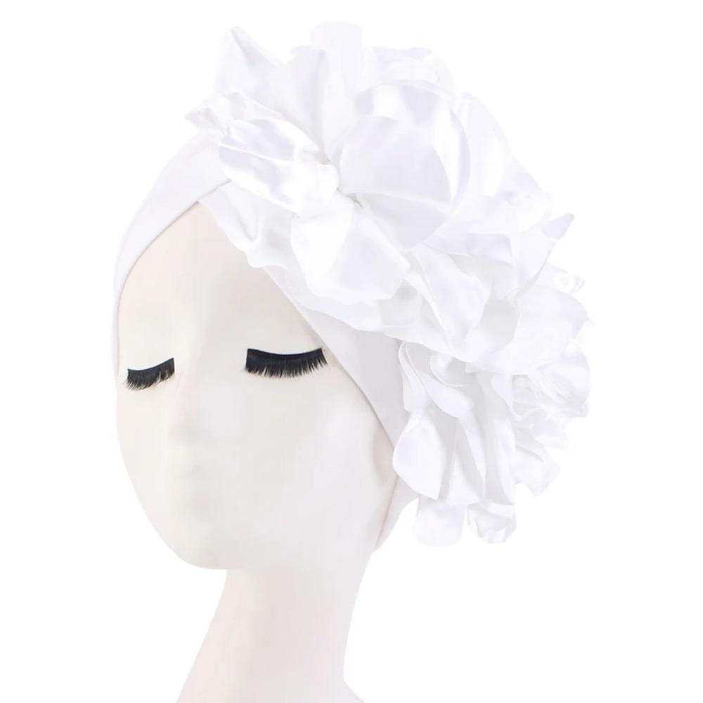 Nouvelle casquette intérieure National Turban chapeau à la mode Bonnet grande fleur chapeau Turban Style africain chapeau femmes