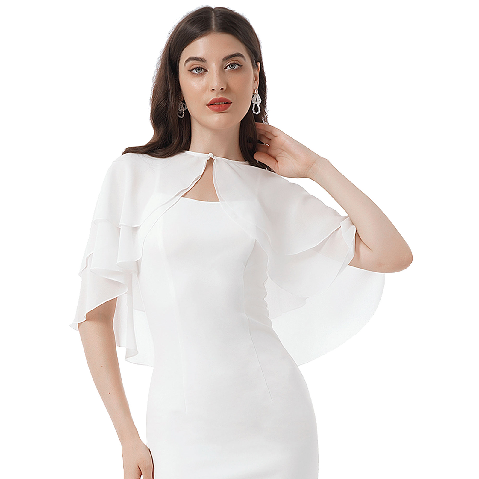 Veste d'été élégante pour femmes, en mousseline douce, enveloppes de mariage, boléro de mariée, châle Long et enveloppes, couverture de soirée