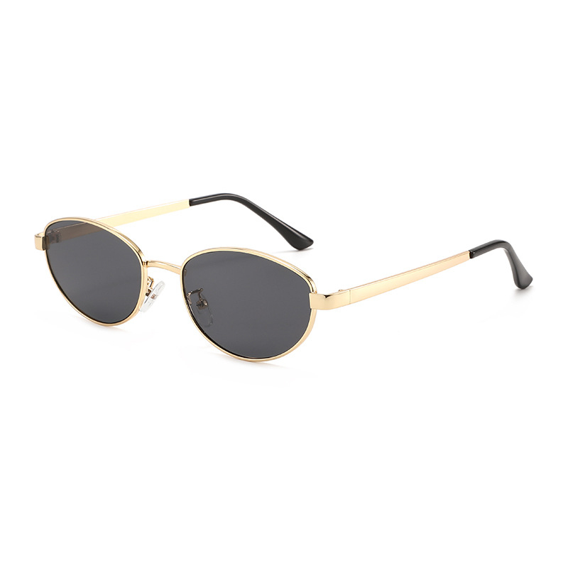 Lunettes de soleil simples en métal, toutes occasions, à la mode, pour myopie, avec correction personnalisée de -0 à -6.0