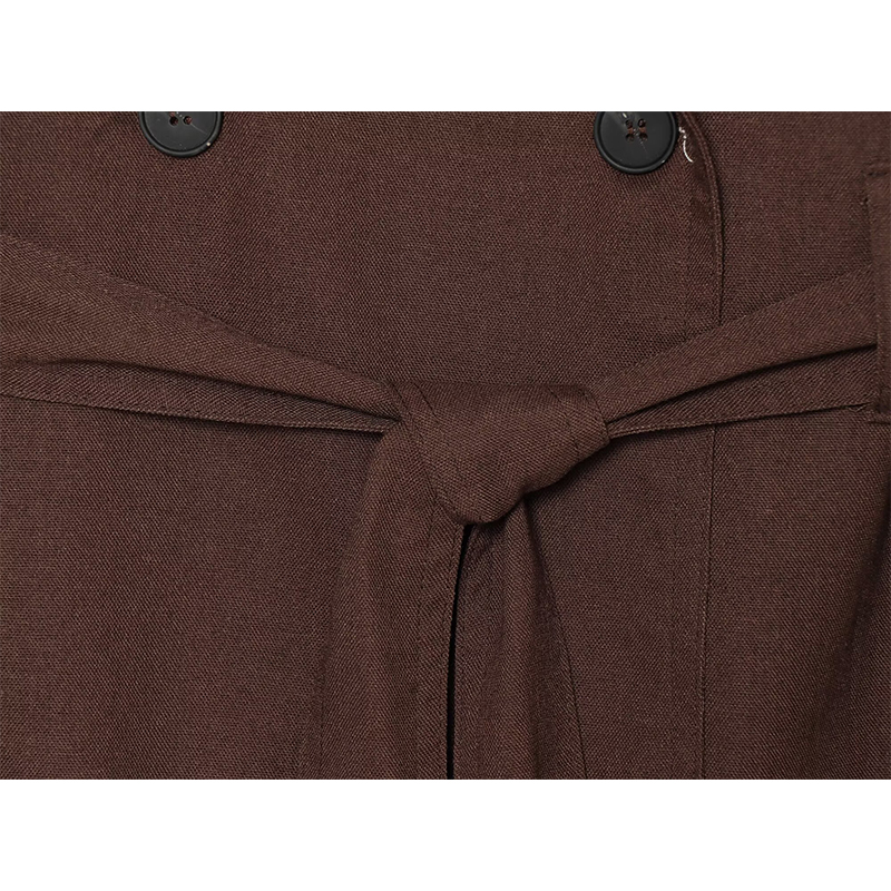 Gilets pour femmes tendance avec ceinture, col rabattu, sans manches, vêtements d'extérieur féminins, hauts chics