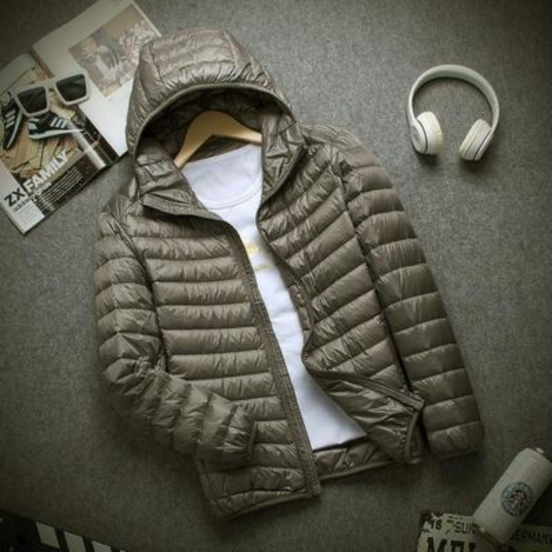 Nouveau automne et hiver doudoune hommes mode à capuche Super léger chaud mince manteau doudoune hommes manteau