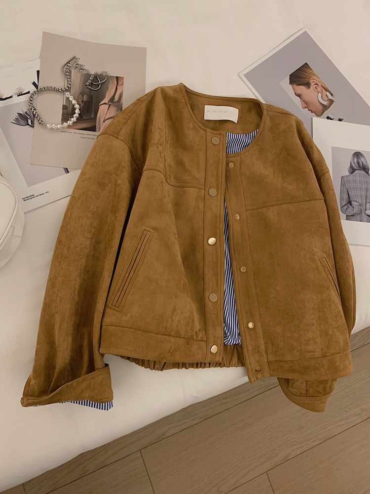 Manteau court pour femmes, style coréen, veste élégante à la mode, haut d'automne, nouveau manteau polyvalent