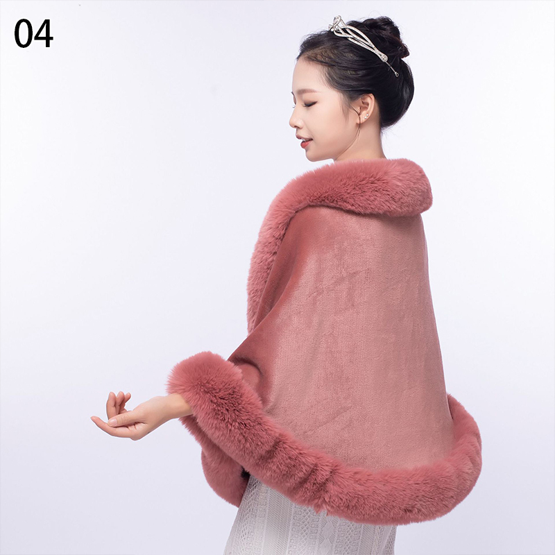Automne hiver luxe fausse fourrure châle foulards dame en peluche écharpe étole couvrir pour la fête de mariage mariée fourrure haussement d'épaules châle Wrap Cape