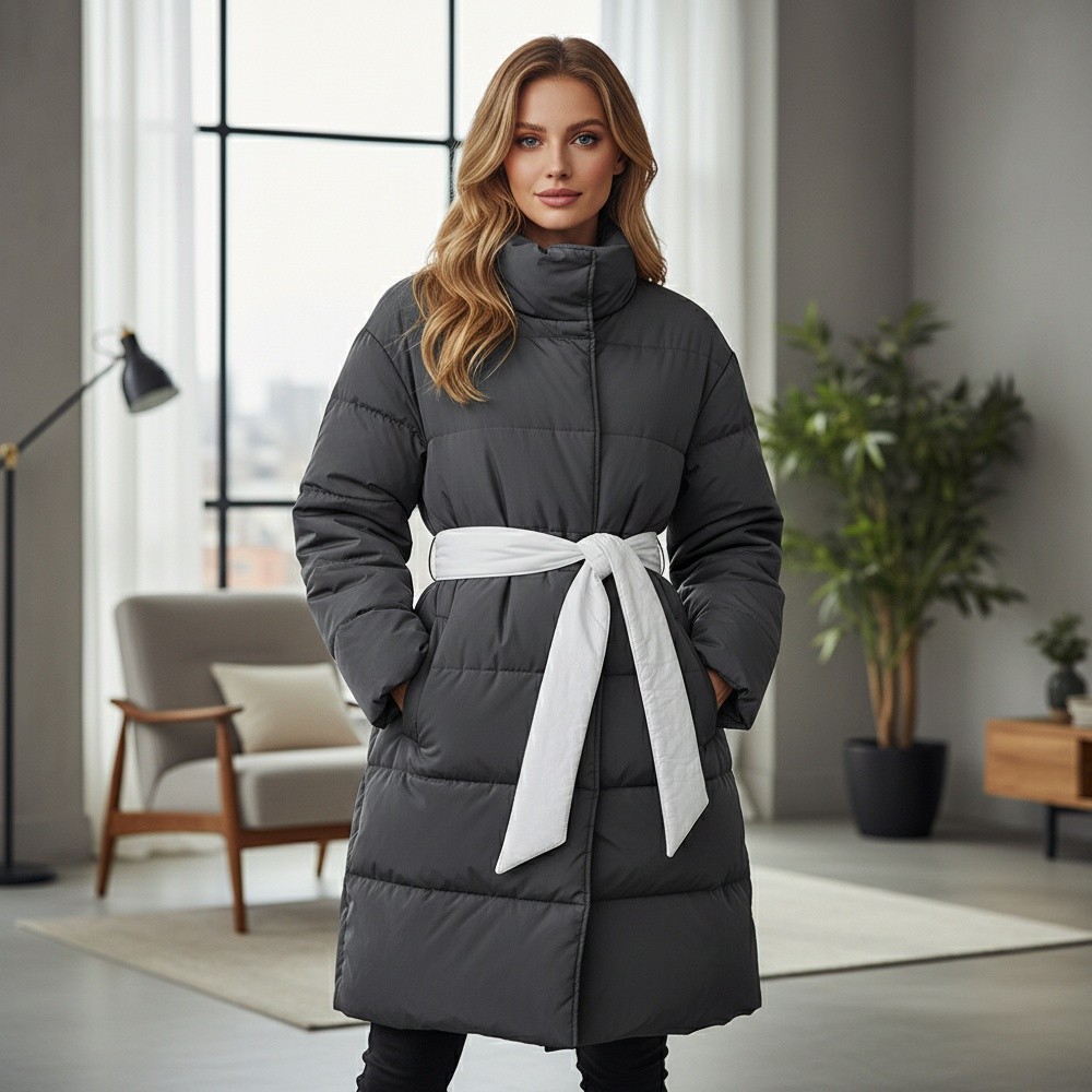 Ceinture de manteau polyvalente décontractée, longueur 180 cm, largeur 4 cm, ceinture de doudoune, couleur unie, sans boucle, ceinture de veste pour femme
