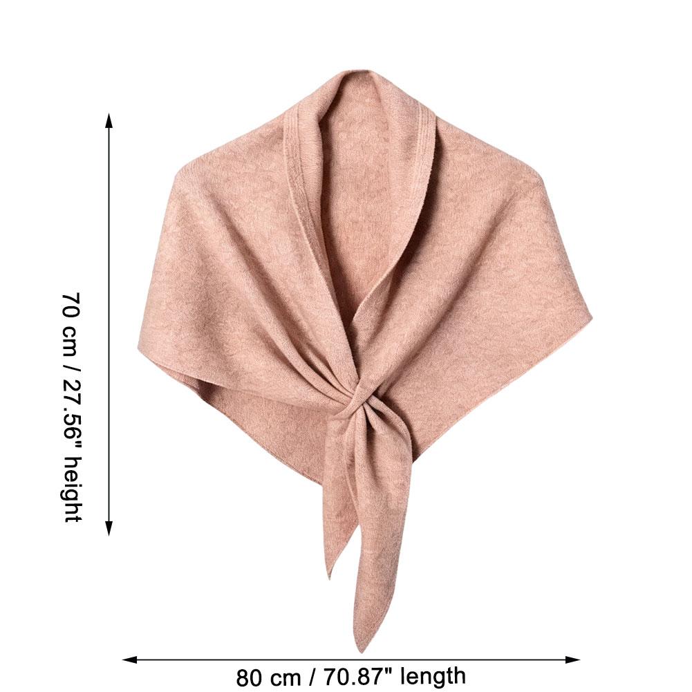 Nouveau châle écharpe triangulaire tendance pour femme, en mélange de laine, épais et chaud, idéal comme écharpe d'épaule, cadeau d'hiver de haute qualité.