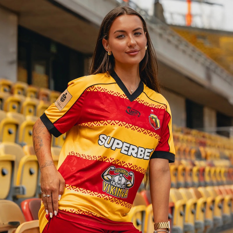 Maillot de football oversize unisexe Jagiellonia à manches courtes, style streetwear Y2K, t-shirt de supporter décontracté pour le sport