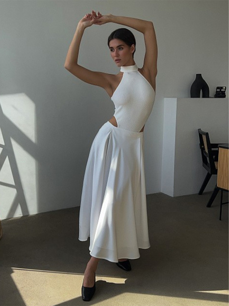 Jupe longue en Satin pour femmes, élégante, ample, taille haute, Maxi, Streetwear, classique, mode féminine, noire, 2025