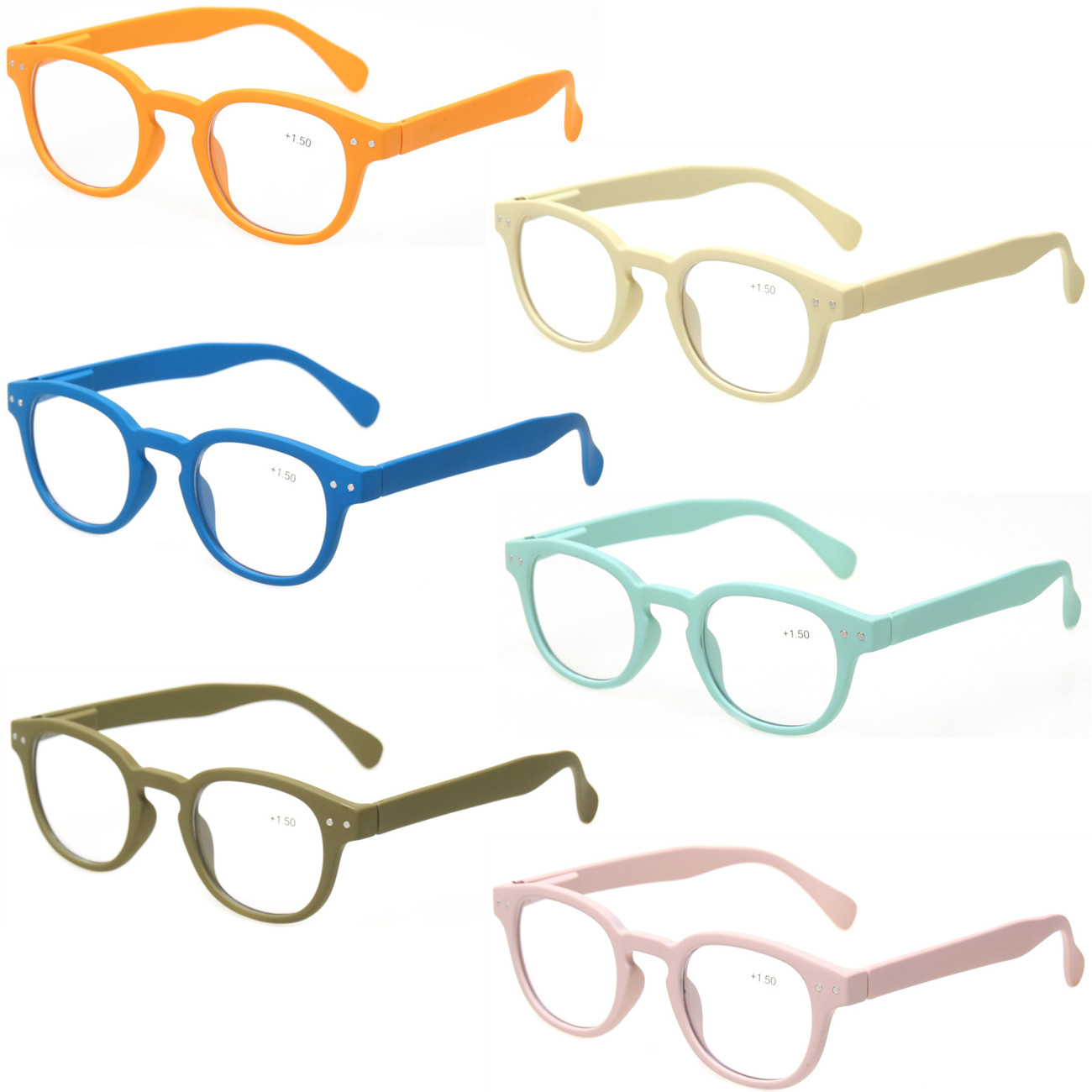Lunettes de lecture ovales, loupe à monture de mode, 5 couleurs, charnière à ressort, lunettes de Prescription pour lecteurs masculins et féminins