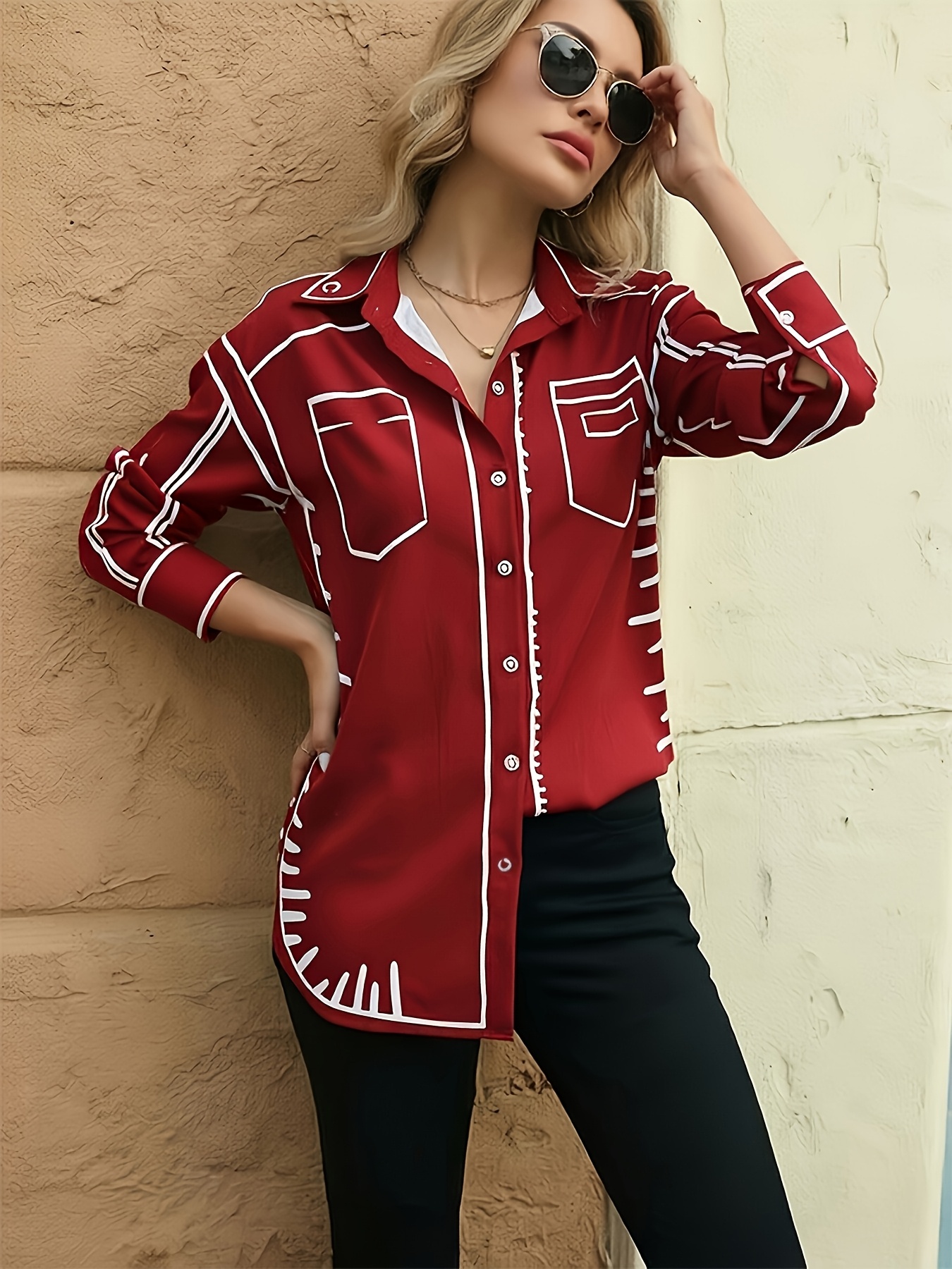 Chemises imprimées tendance pour femmes, nouvelles blouses chics pour femmes, hauts printemps-été, Blusas Mujer