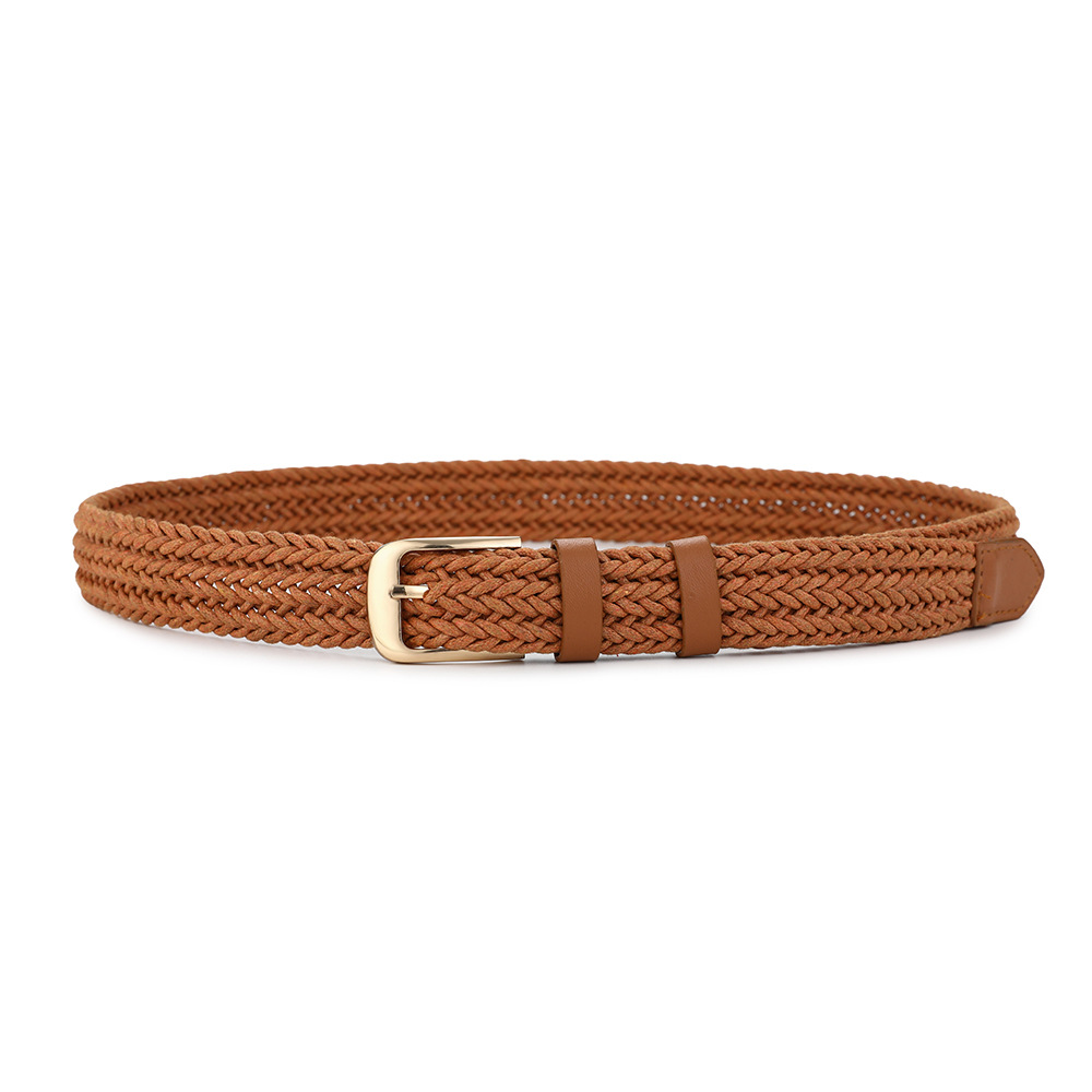 Ceinture en Corde de Chanvre Tressée Style Ethnique Rétro Vintage Non Perforée pour Femme – Tendance Populaire et Cool pour Robes, Pantalons et Jeans