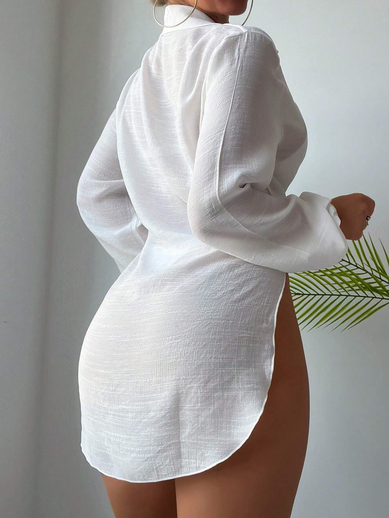 Couvre-maillots de plage pour femmes à manches longues, veste d'été 2026 en mousseline de soie, manteau de protection solaire pour maillots de bain et tenues de plage