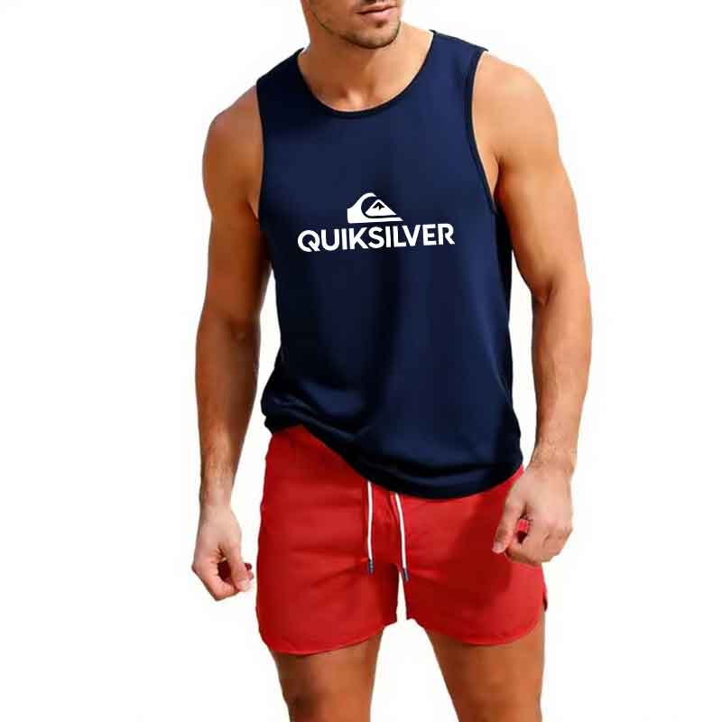 Gilet de sport sans manches pour hommes, camisole ample pour la course, l'entraînement, le basketball et le fitness