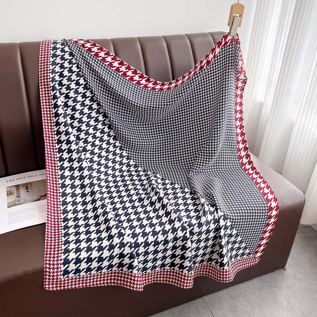 Foulard carré imprimé Floral pour femmes, 90x90cm, Imitation soie, Bandanas d'été, Hijab fin, foulard de luxe, châle de plage