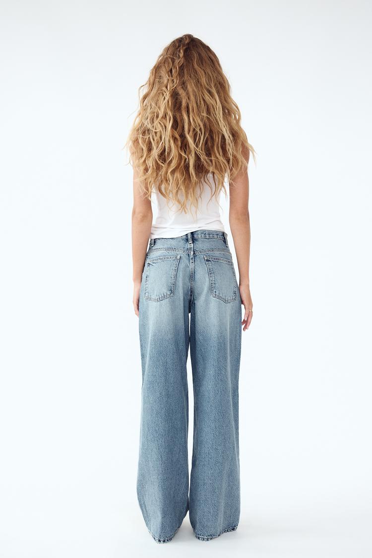 2025 nouveau jean femme taille haute jambe large coton droit Double boutonnage Denim pantalon esthétique Baggy jean Faionable dames