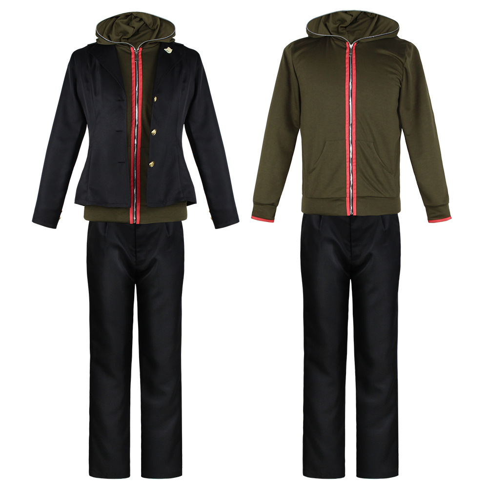 Costume de Cosplay Anime Naegi Makoto, uniforme Super Danganronpa pour hommes, tenues de fête d'halloween, ensembles de tissus, vêtements décontractés, déguisement