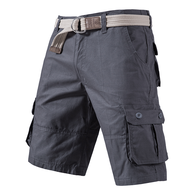 Short Cargo au genou pour hommes, Bermuda de sport décontracté, demi-pantalon en coton, grande taille, Golf, course à pied, short de sport