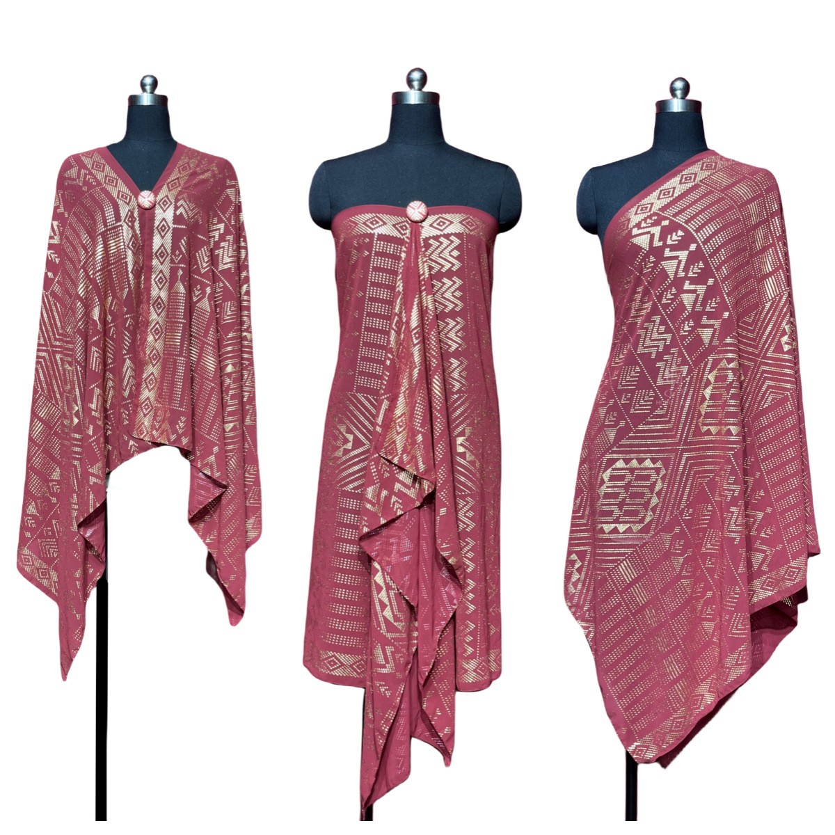 Nouveau femmes élégant crème solaire écharpe châle mode élégant feuille d'étain or impression foulards dame en mousseline de soie Hijabs