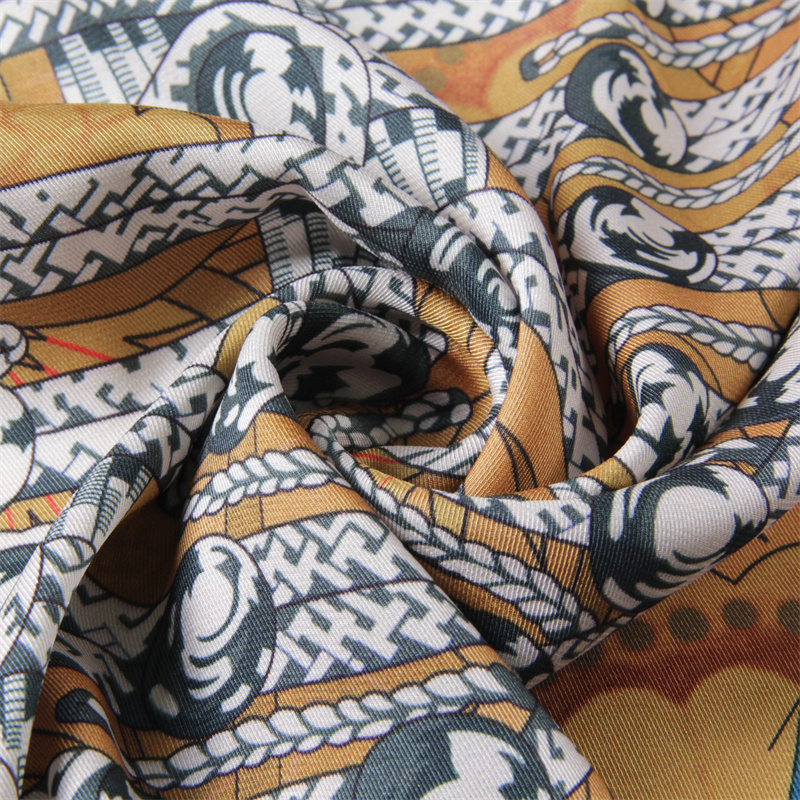 Injplanchers f-Foulards Carrés Imprimés Rétro pour Femme, Châles de Plage, Bandana, Hijabs