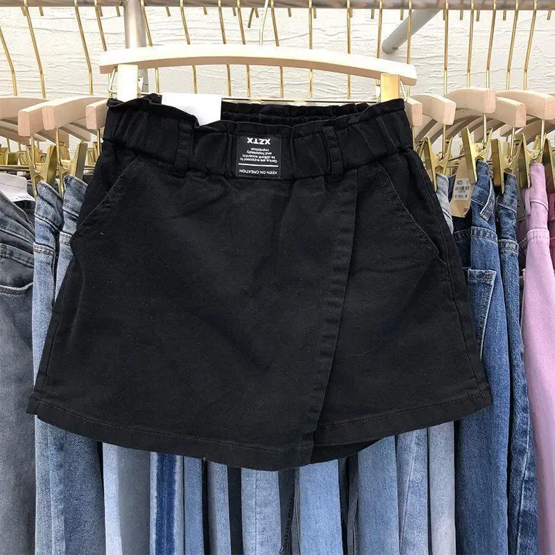 Jupe blanche pour femmes, taille haute, en coton, été, 2026, jupe tendance décontractée, moulante, mini, style Y2k, jupe coréenne.