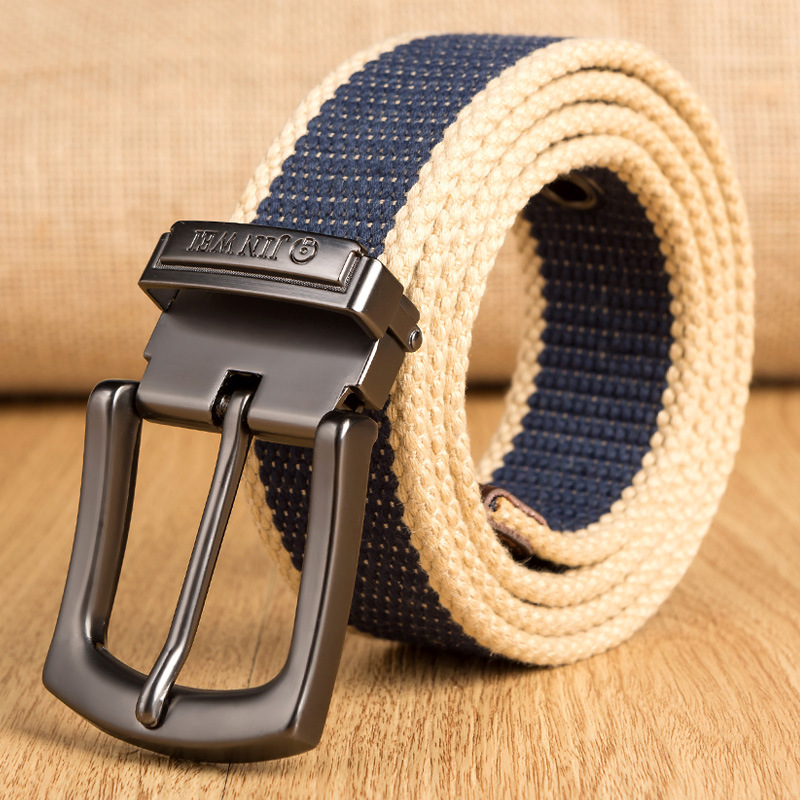 Ceinture militaire tactique en toile pour homme, accessoire décontracté avec ardillon métallique, sangle à boucle détachable, 140, 150, 160 cm