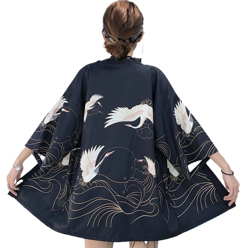 Kimono japonais traditionnel Yukata femmes Kimono Cosplay Kimono Femme traditionnel japonais Kimonos fille plage Haori