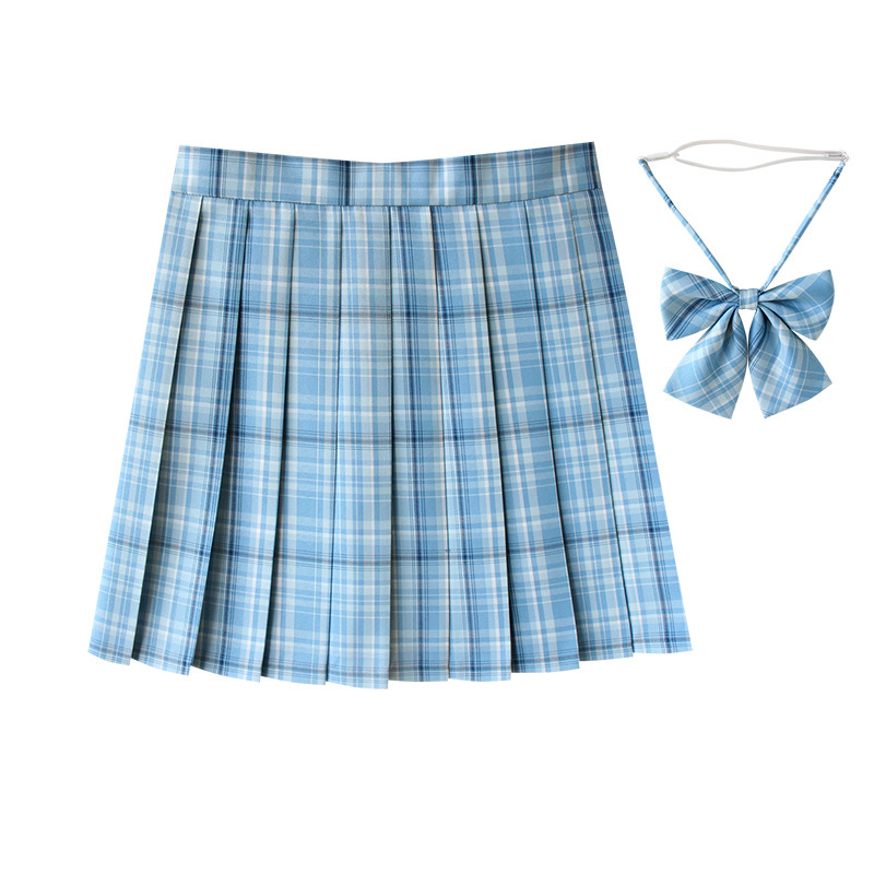 XS-5XL Plaid femmes jupe plissée nœud papillon été taille haute Preppy filles danse Mini jupe mignon une ligne Harajuku Sexy japon Faldas