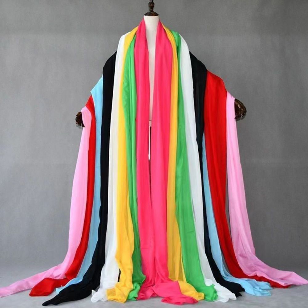 Ruban de danse chinoise classique en mousseline, style traditionnel, pour costume d'opéra, étoffe éthérée, long châle Hanfu