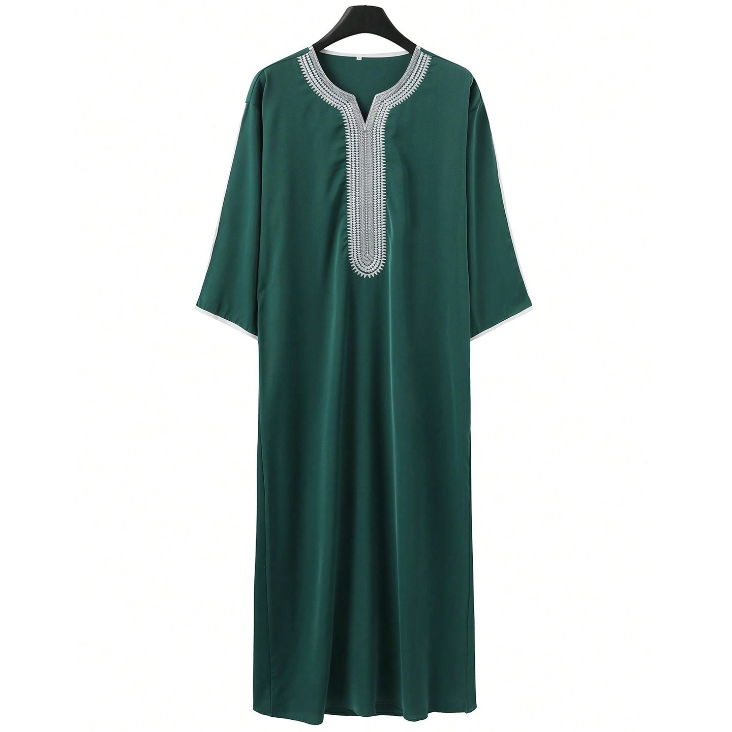 Robes pour hommes musulmans Robes brodées amples Thobe arabe Style ethnique traditionnel décontracté Thawb vêtements de prière islamique marocain Dr