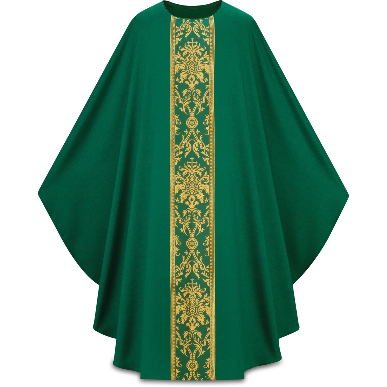 Robe de Prêtre Religieuse d'Halloween, Costume de Cosplay, Chasuble Vintage Ample, Cape de Fête pour Adulte