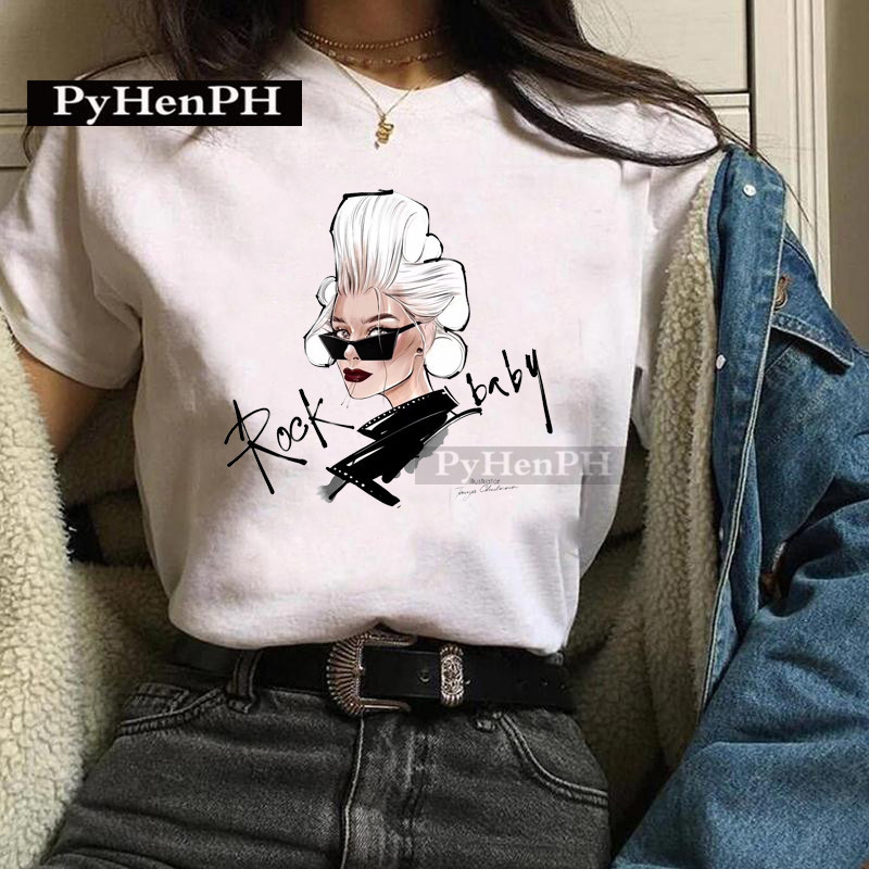 T-shirt à la mode pour filles, un T-shirt imprimé élégant de Style européen et américain, est une grande amie décontractée d'été pour les femmes