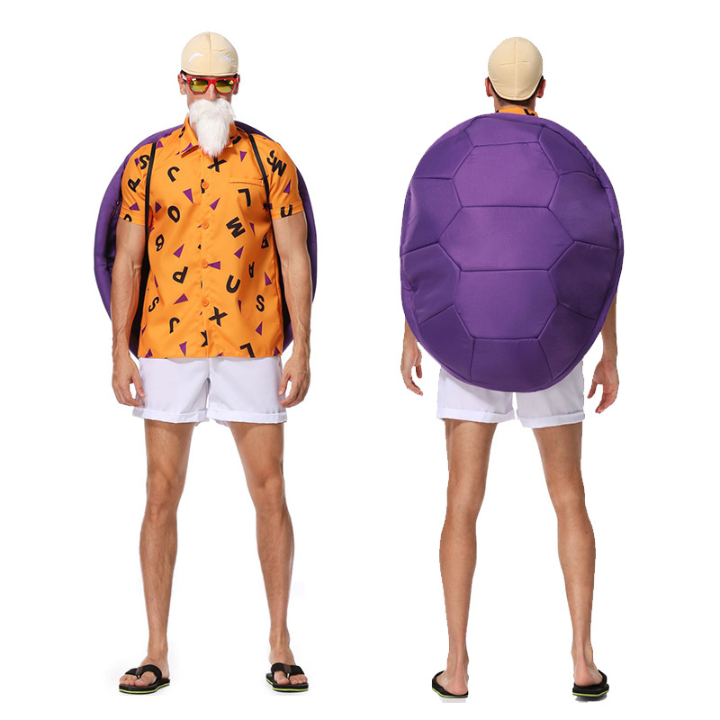 Costume Adulte Maître Roshi Homme Tortue Ermite – Ensemble Complet pour Festival, Fête et Spectacle