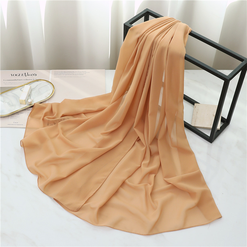 Écharpe longue en soie d'été pour femmes, grand châle, bandeau, design uni, hijab, étoles de plage, foulard féminin, écharpe, bandana
