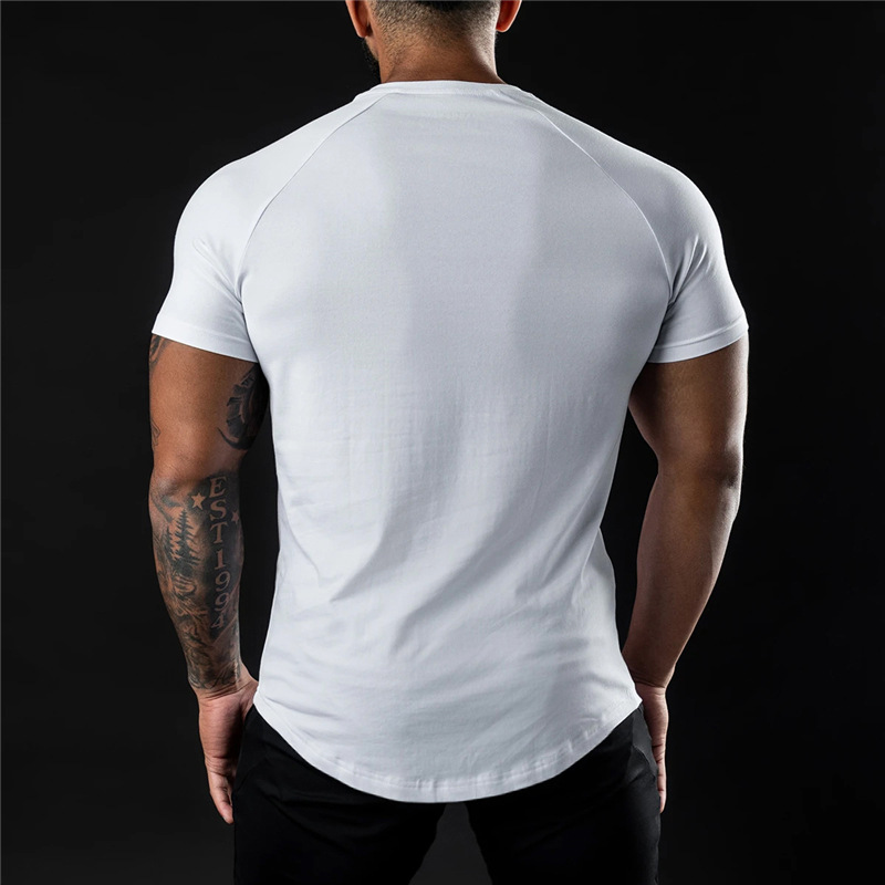 T-shirt en coton été hommes athloisir entraînement à manches courtes Muscle Fitness T-shirt de haute qualité hommes T-shirt Gym Sport chemise hauts