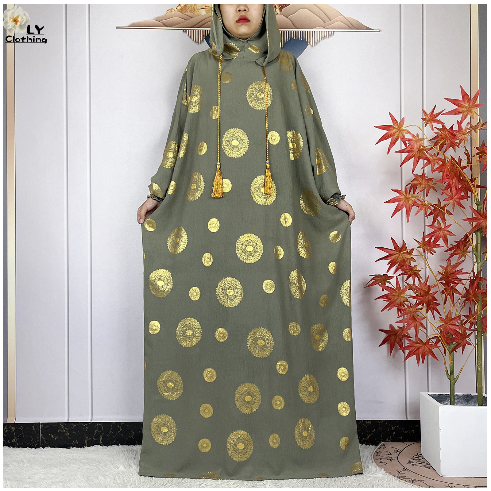 Abaya-Vêtements de Prière pour Femme Musulmane, Deux Chapeaux, Dubaï, Turquie, Islam, Robes en Tissu de Haute Qualité, Kaftan, Nouvelle Collection