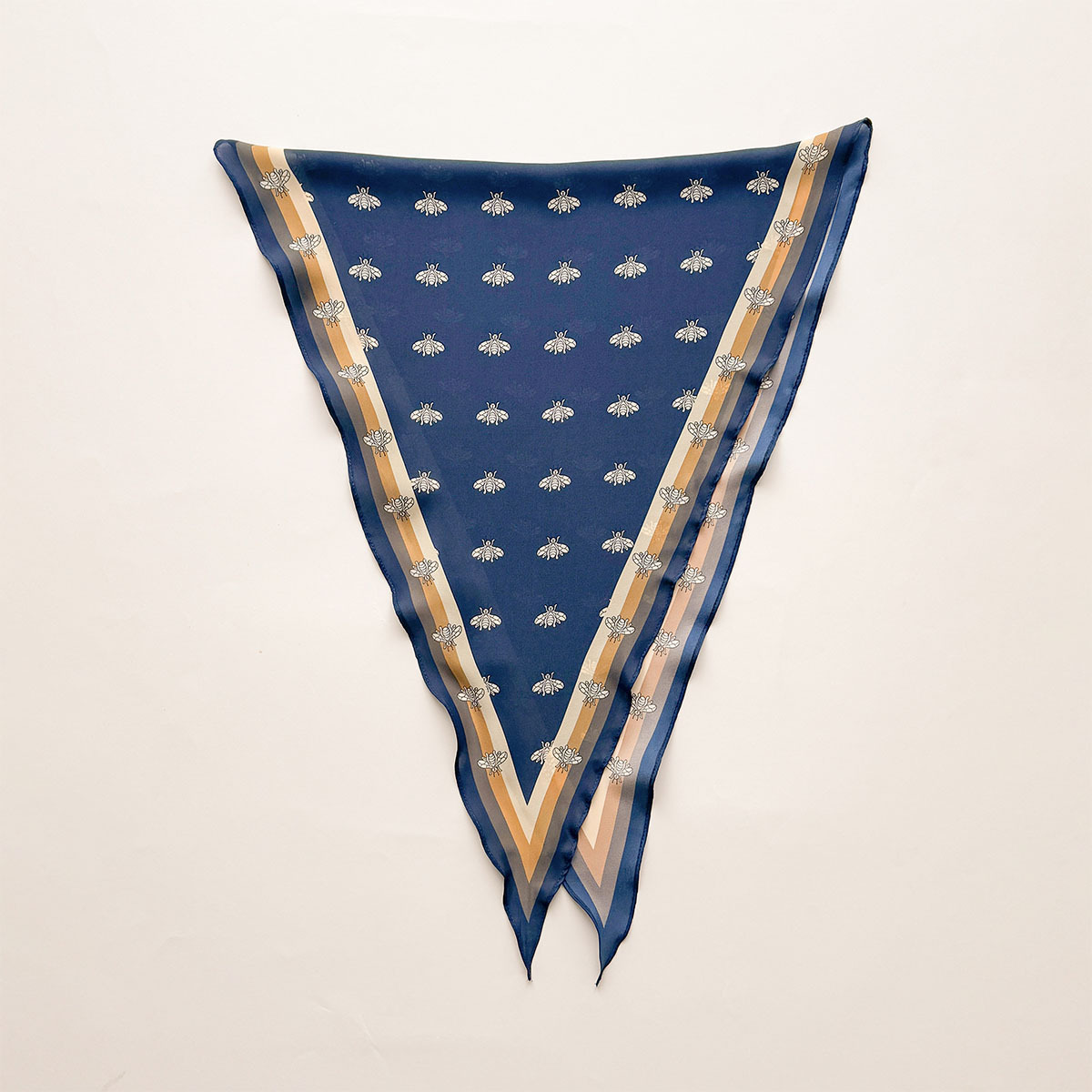 Écharpe triangulaire en soie de luxe pour l'été, châle pour femme, écharpe chaude pour le cou, protection solaire, petit foulard, bandana, pashmina, poncho