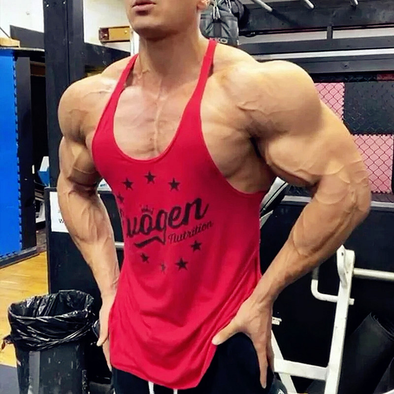 Muscle hommes sport débardeur coton maillot de corps hauts de sport sans manches débardeur hommes fitness course sweat gilet