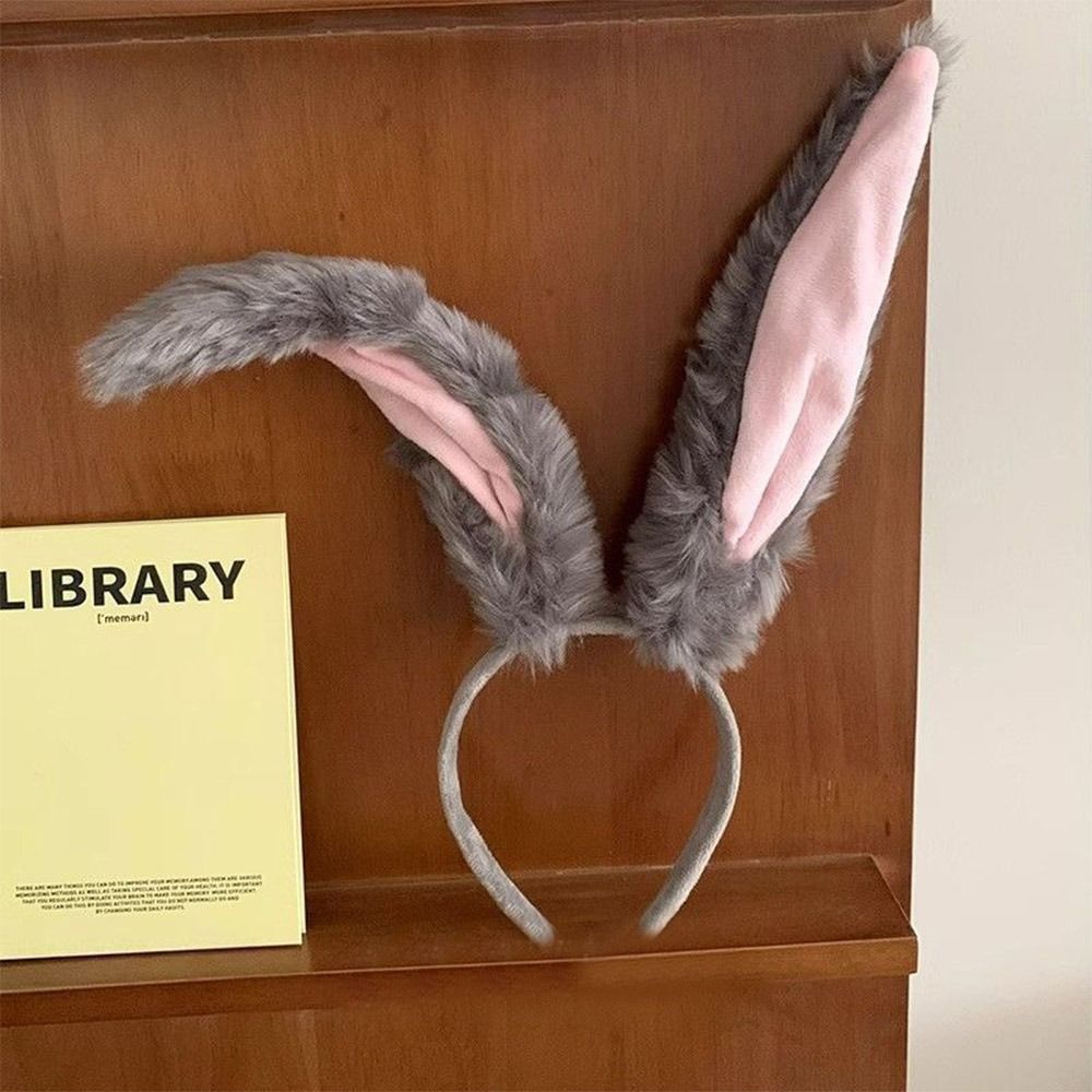Serre-têtes en peluche douce avec oreilles de lapin, accessoires de coiffure pour cosplay de lapin, bandeaux mignons pour filles, accessoires photo, coiffures de fête, accessoires capillaires
