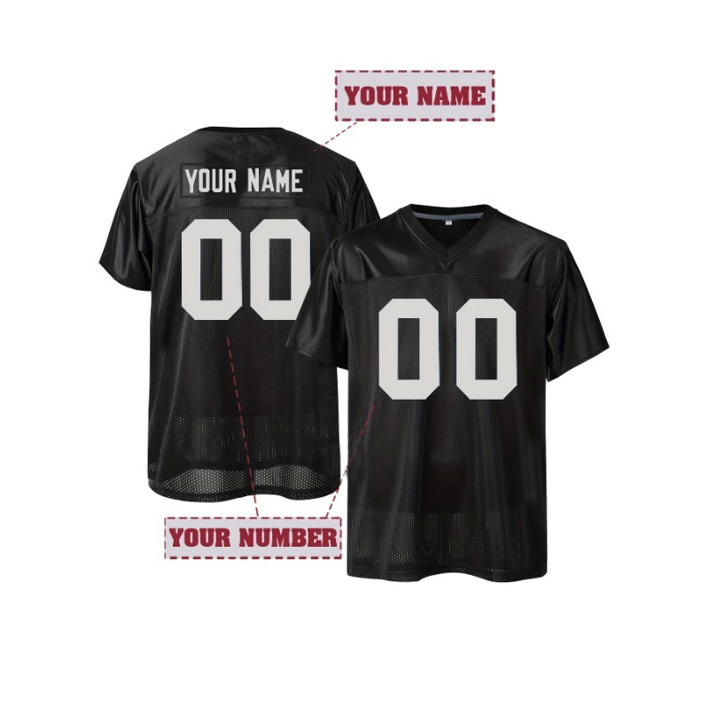 Maillot de Football personnalisé pour hommes, vêtements de sport brodés pour les équipes Las Vegas, t-shirt à manches courtes, respirant, coupe ample