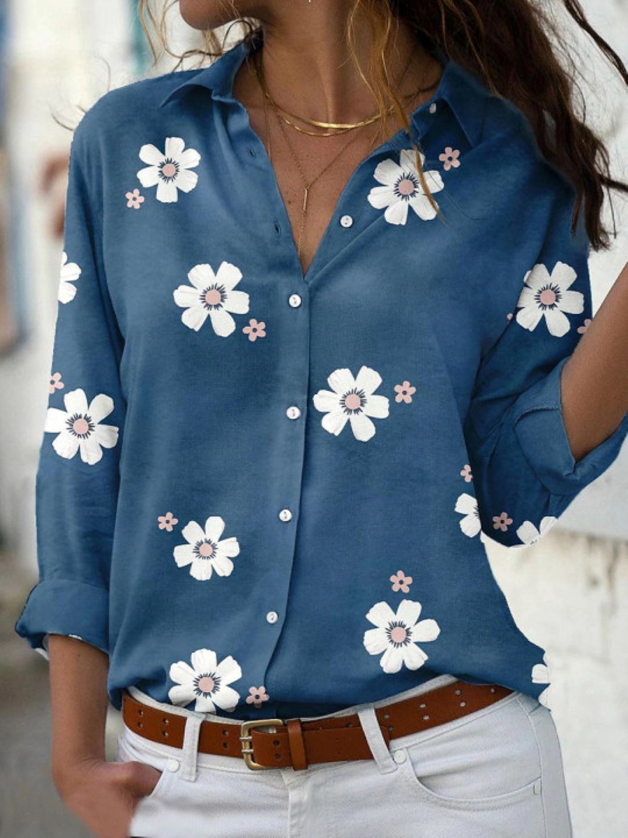 Chemise élégante pour femmes, mode décontractée, manches longues, haut ample